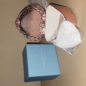 NIB Things remembered Rose tone jewelry box